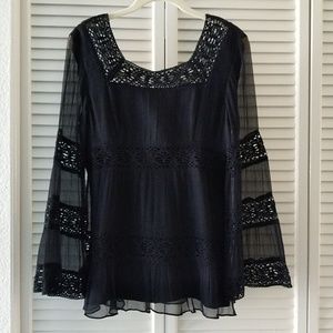 💖 Willi Smith Dressy Black Top